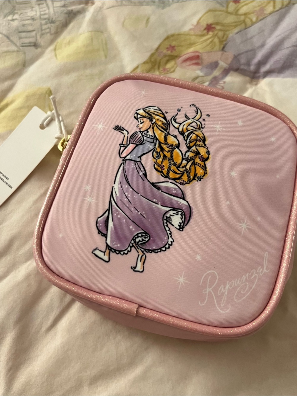 Stoney Clover Lane Disney Princess Rapunzel Mini Pouch with Patch NWT
